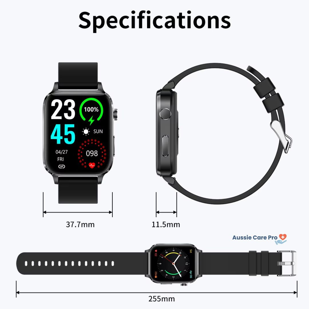 Advanced Health Monitoring Smartwatch | Blood Sugar Tracker