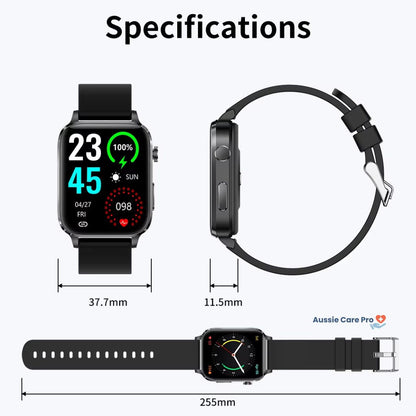 Advanced Health Monitoring Smartwatch | Blood Sugar Tracker