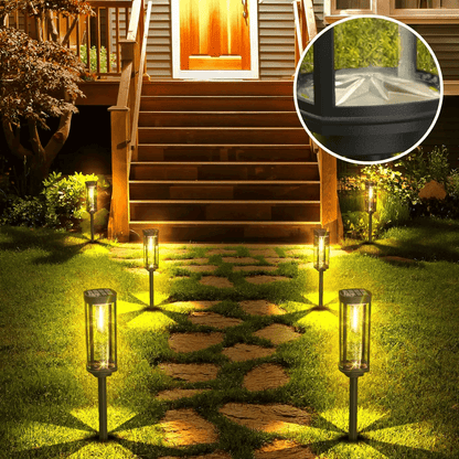 Bright Outdoor Solar Powered Yard Lamp