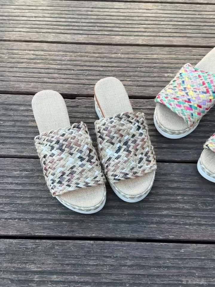 Braided Espadrille Wedge Sandals