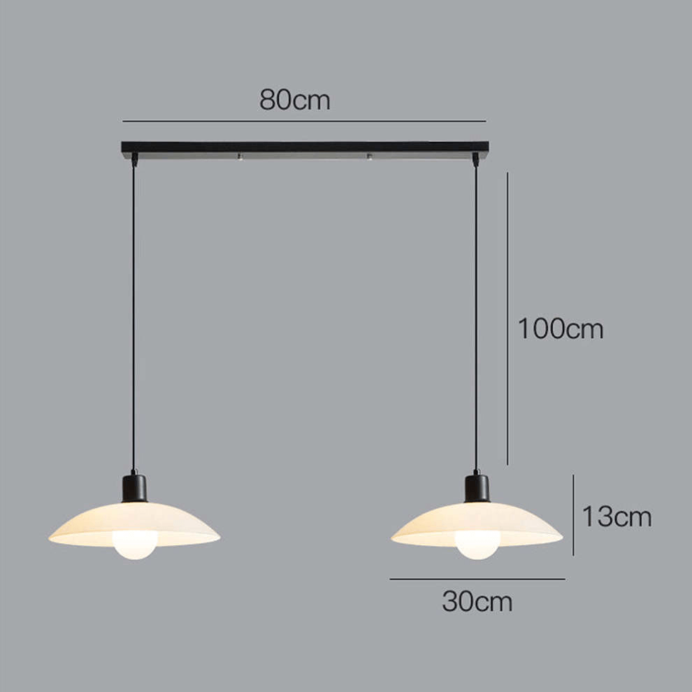 Sleek Clear Glass Hanging Light Fixture