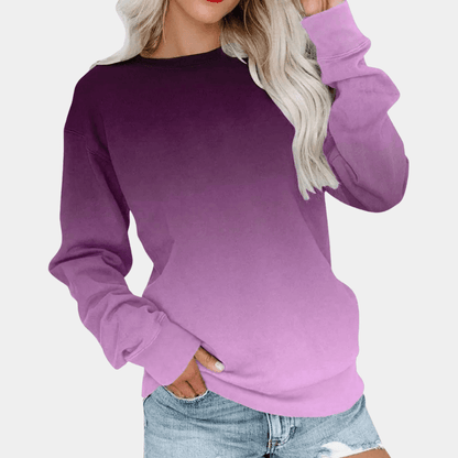 Fashionable Ombre Women's Sweatshirt