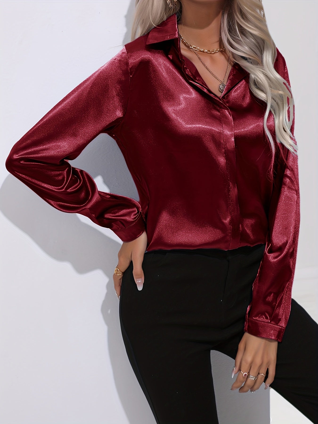 Ladies Classic Point Collar Shirt
