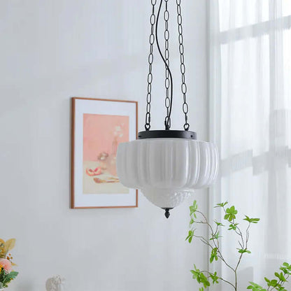 Contemporary Chrome Hanging Light Fixture