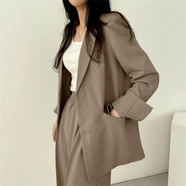Classic Fit Jacket and Trousers Suit Set