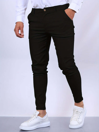 Men's Fit Slim Leg Dress Pants with Pockets