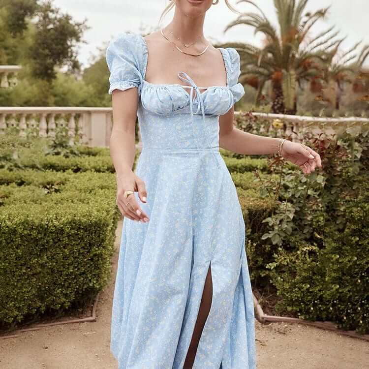Beautiful Floral Sundress - Casual Midi Dress
