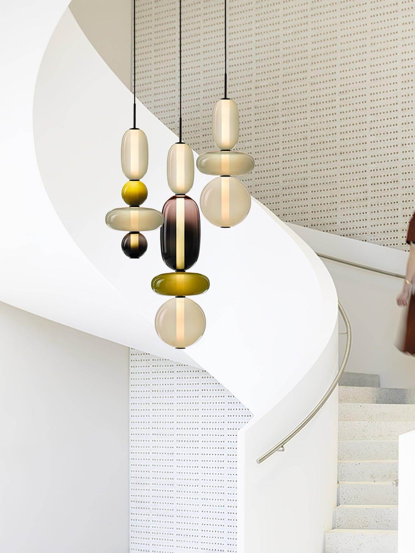 Vibrant Glass Drop Ceiling Light