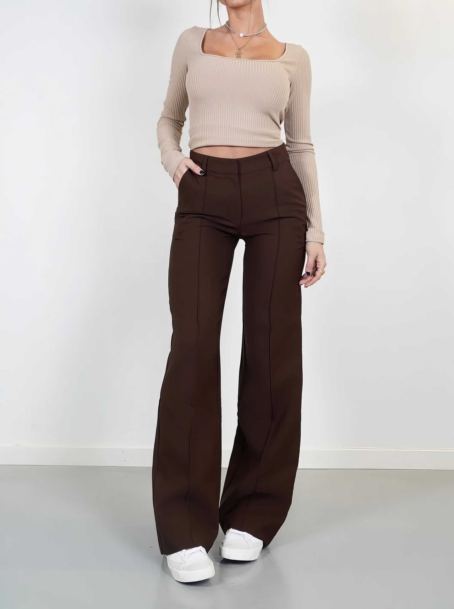 Comfortable High Waist Wide Leg Pants