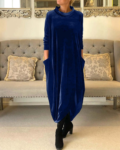 Warm Cozy Long Sleeve Dress