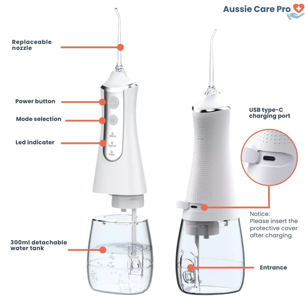 Portable Dental Water Flosser – Powerful Teeth Cleaner