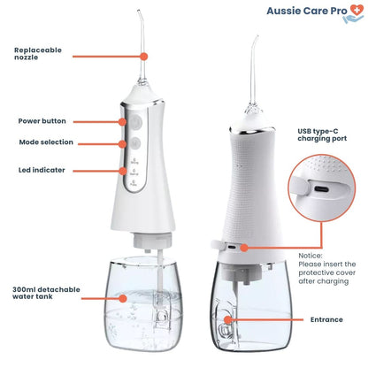 Portable Dental Water Flosser – Powerful Teeth Cleaner