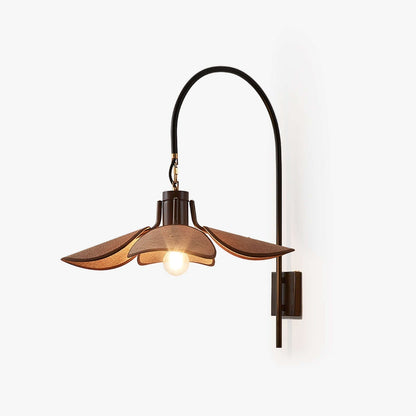 Beautiful Floral Glass Table Lamp