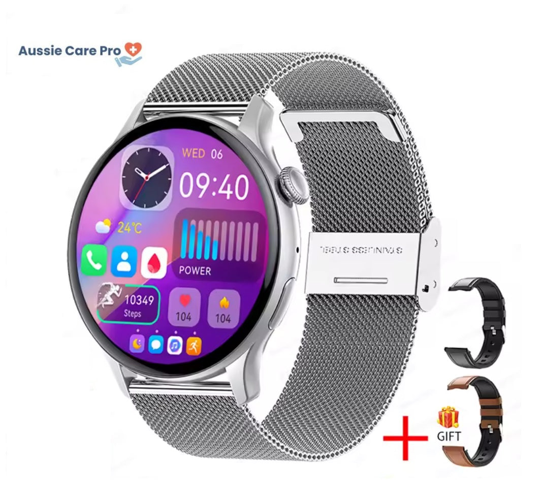 Slim Gold Ladies Smartwatch with Fitness Tracker