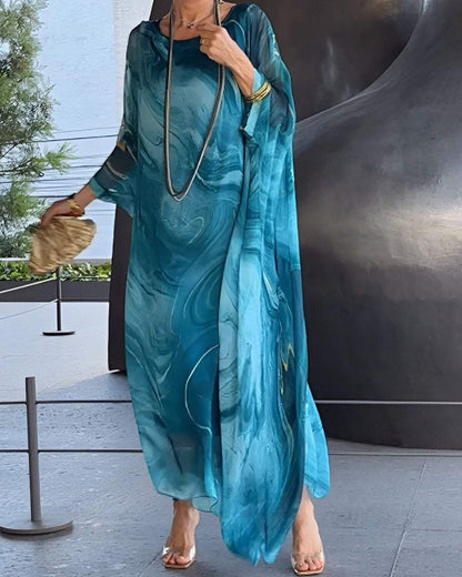 Beautiful Lightweight Chiffon Dress - Luxivelle