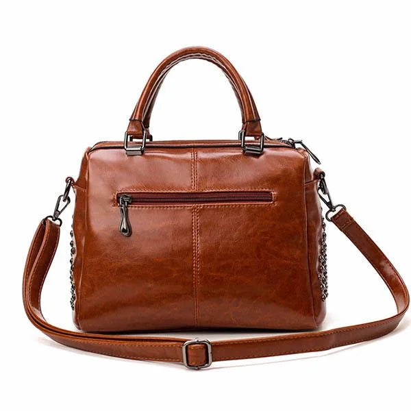 Stylish Women's Leather Tote Shoulder Bag