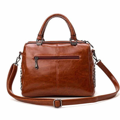 Stylish Women's Leather Tote Shoulder Bag