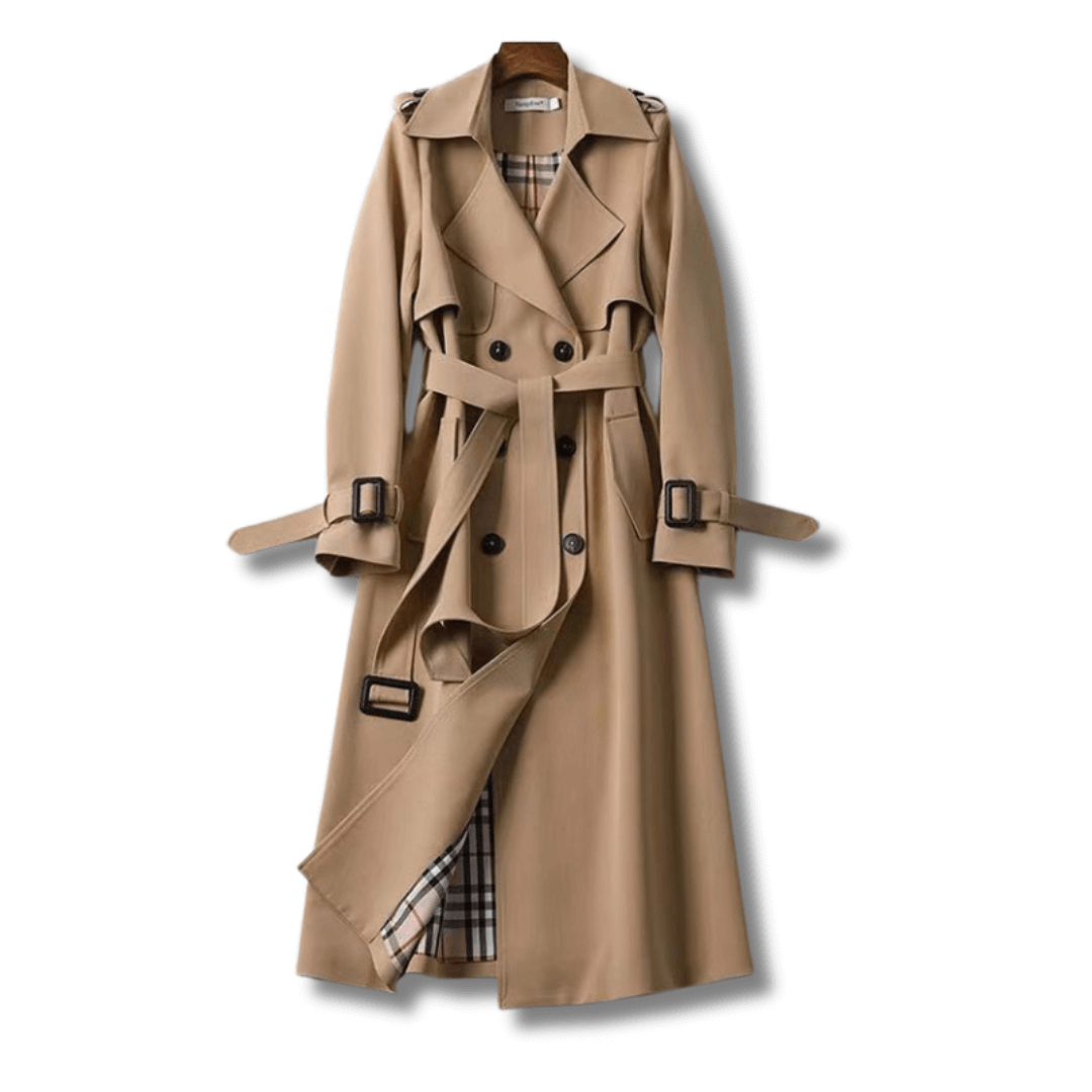 Timeless Double Breasted Ladies Trench Coat - Luxivelle