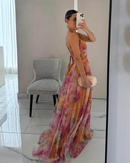 Vibrant Long Sleeve Women's Dress