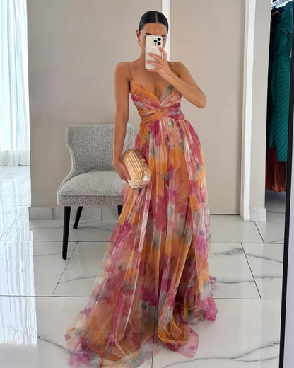 Vibrant Long Sleeve Women's Dress