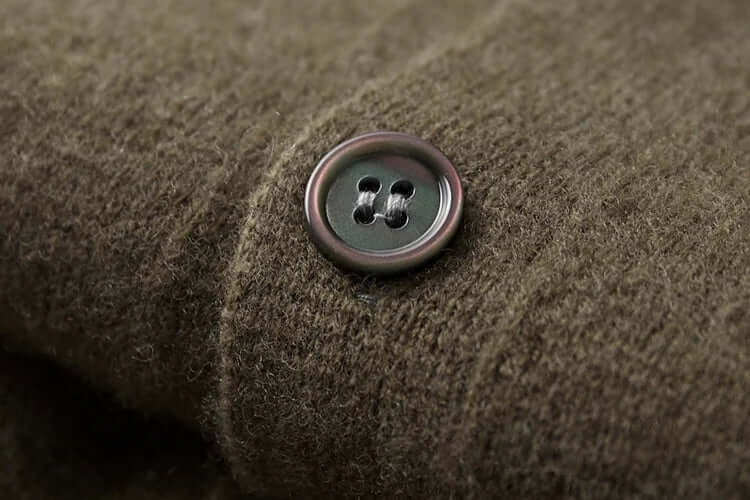 Soft Men's Wool Cardigan Sweater
