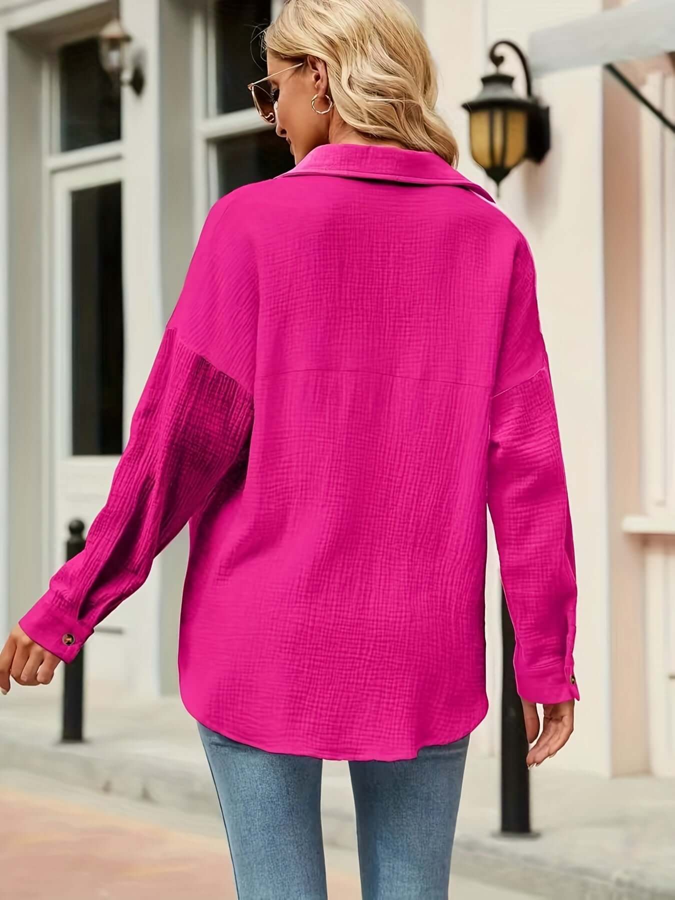 Casual Soft Women's Long Sleeve Cotton Top
