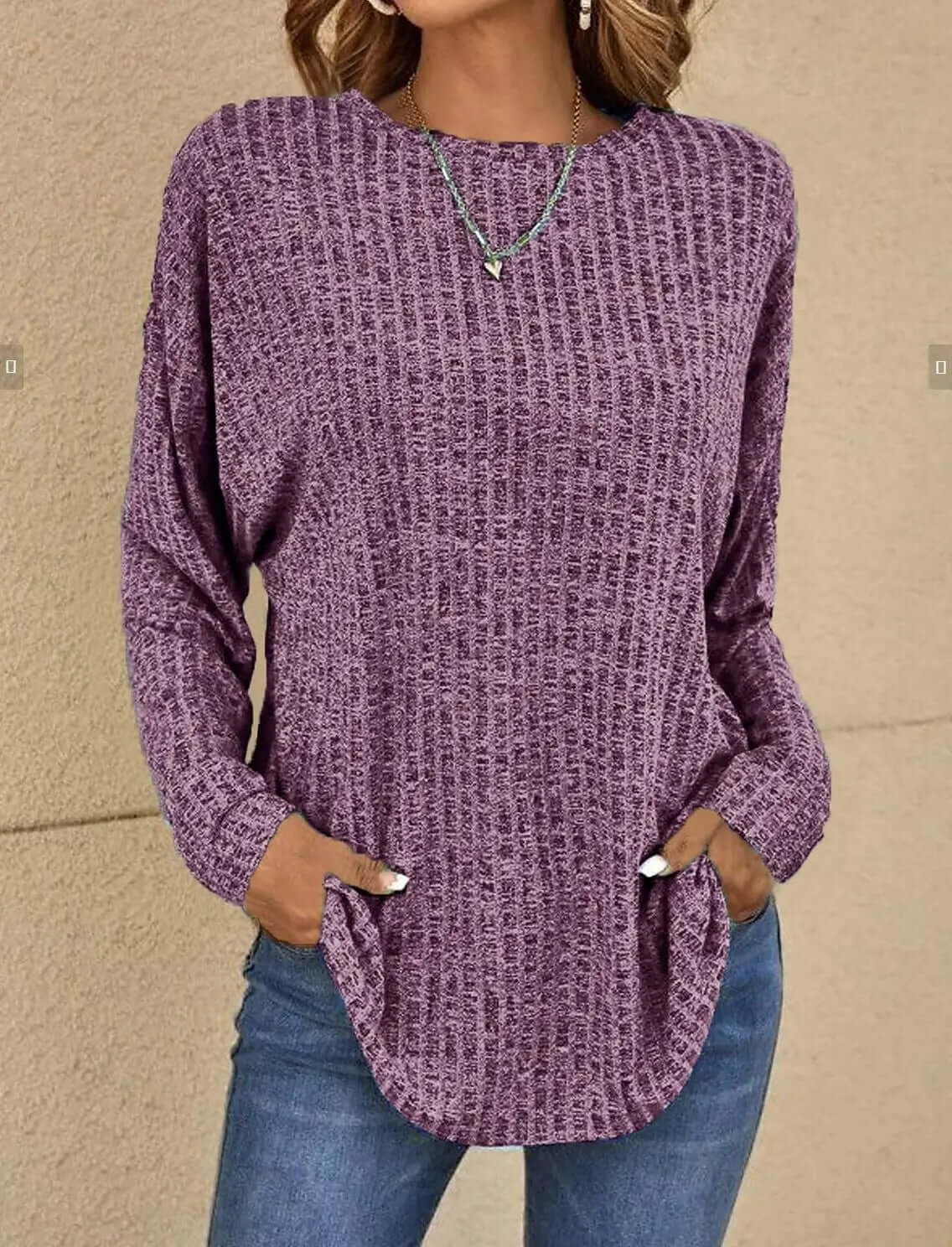 Comfortable Fit Women's Knit Relaxed Tee