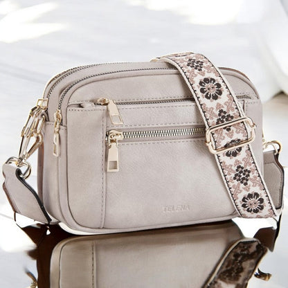 Stylish Women's Cross Body Leather Handbag Purse