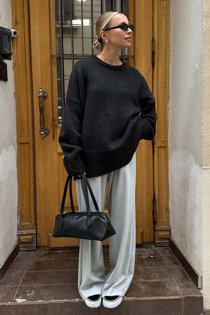 Large Women's Grey Cozy Sweater