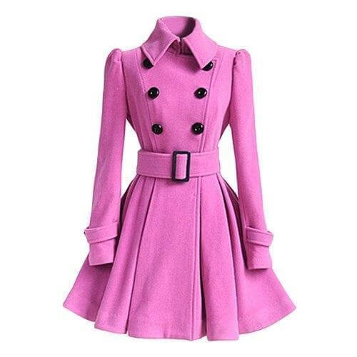 Ladies Water Resistant Parka Trench Coat