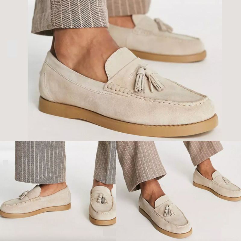 Sleek Leather Loafers for Men