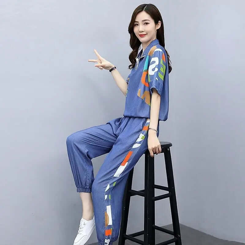 Relaxed Fit 2 Piece Outfit for Women