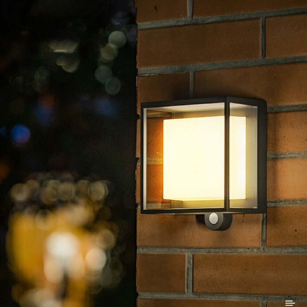 Weatherproof Outdoor Wall Light with Motion Sensor