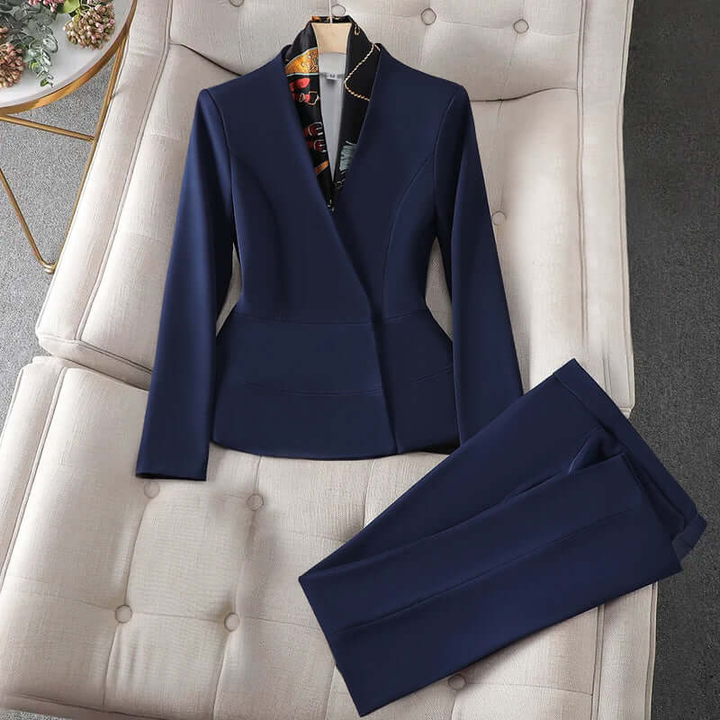 Petite Tailored Business Suit Set - Luxivelle