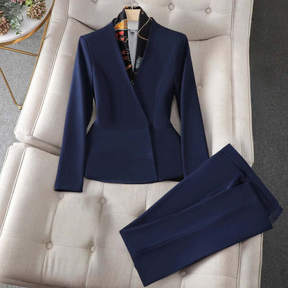 Petite Tailored Business Suit Set - Luxivelle