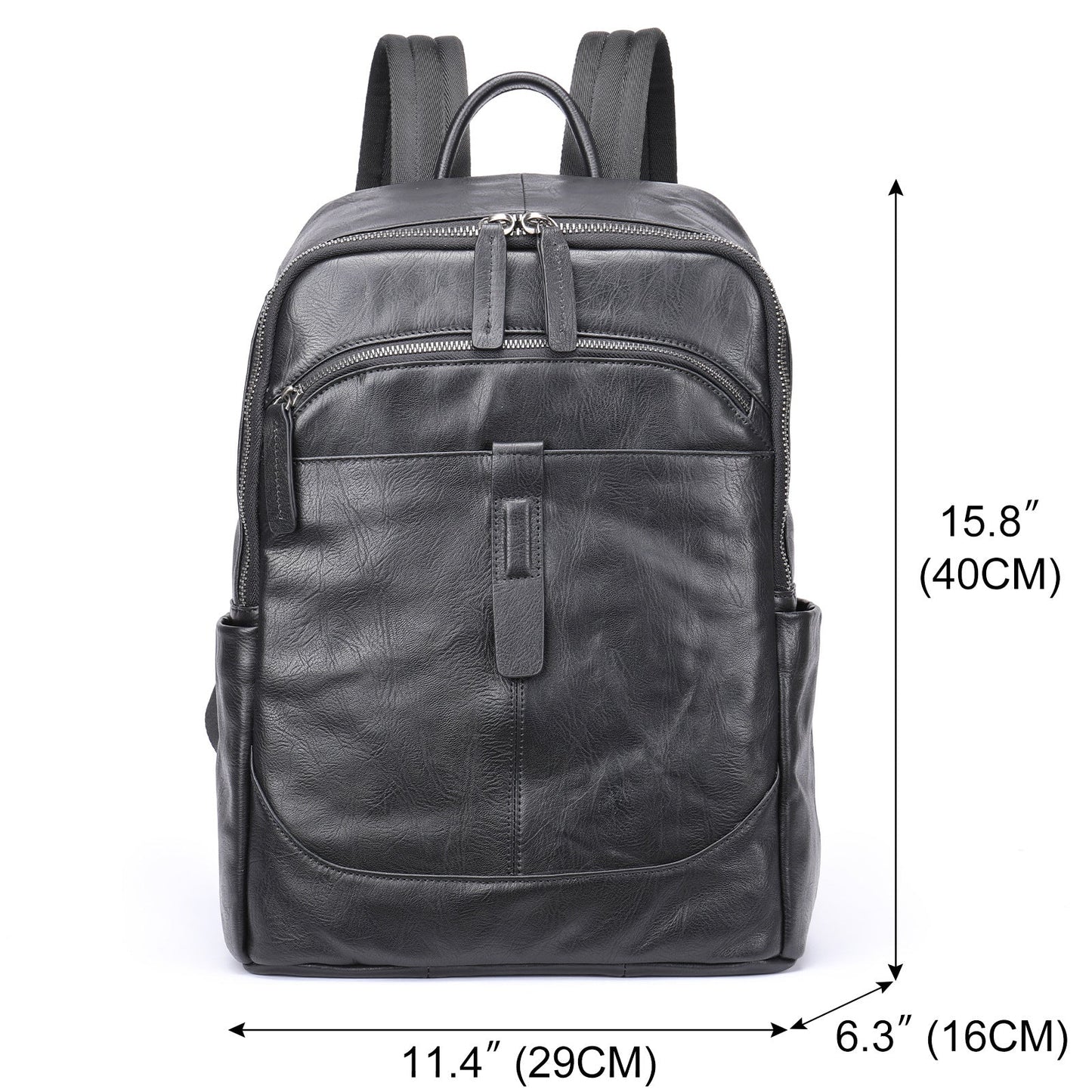 Premium Travel Leather Laptop Backpack