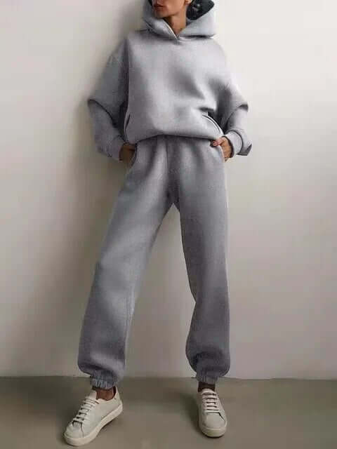 Ladies' Loose Fit Sporty Tracksuit Set