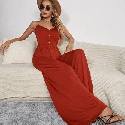 Loose Fit Womens Button Up Romper
