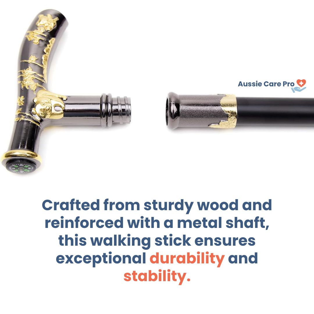 Sturdy Comfort Walking Cane with Ergonomic Handle