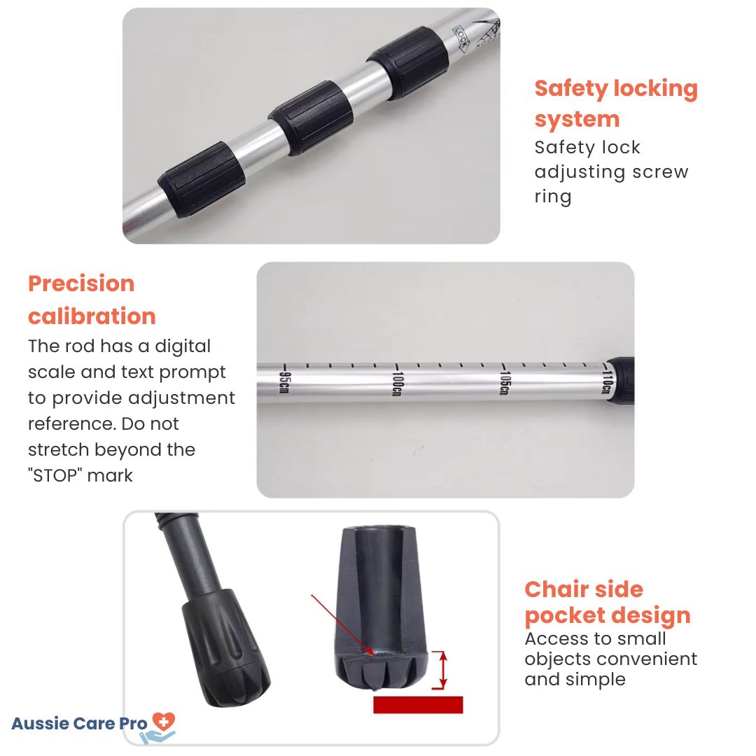 Compact Folding Walking Stick with Comfort Grip