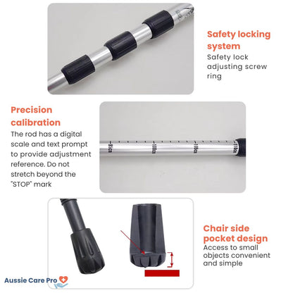 Compact Folding Walking Stick with Comfort Grip