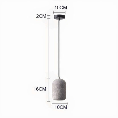 Rustic Metal Hanging Ceiling Light, 16cm Glass Shade