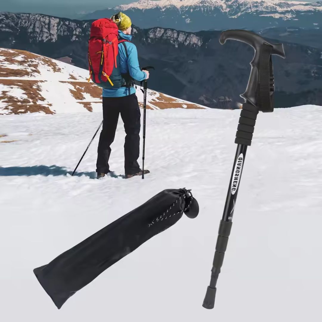 Compact Folding Walking Stick with Comfort Grip