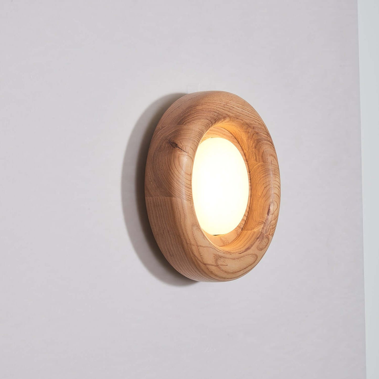 Contemporary Wooden Led Wall Lamp