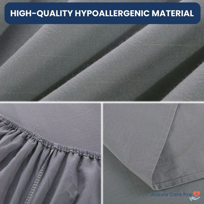 Natural Anti Static Bed Sheet - Pure Cotton & Silver Thread