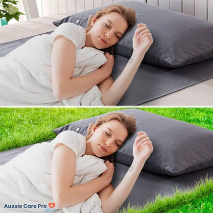 Natural Anti Static Bed Sheet - Pure Cotton & Silver Thread