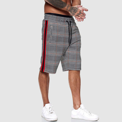 Casual Checked Waist Shorts for Men
