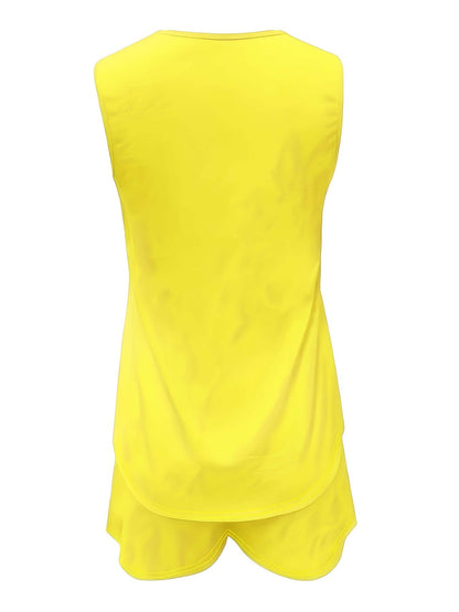 Chic Summer 2 Piece Outfit with Gold Accent