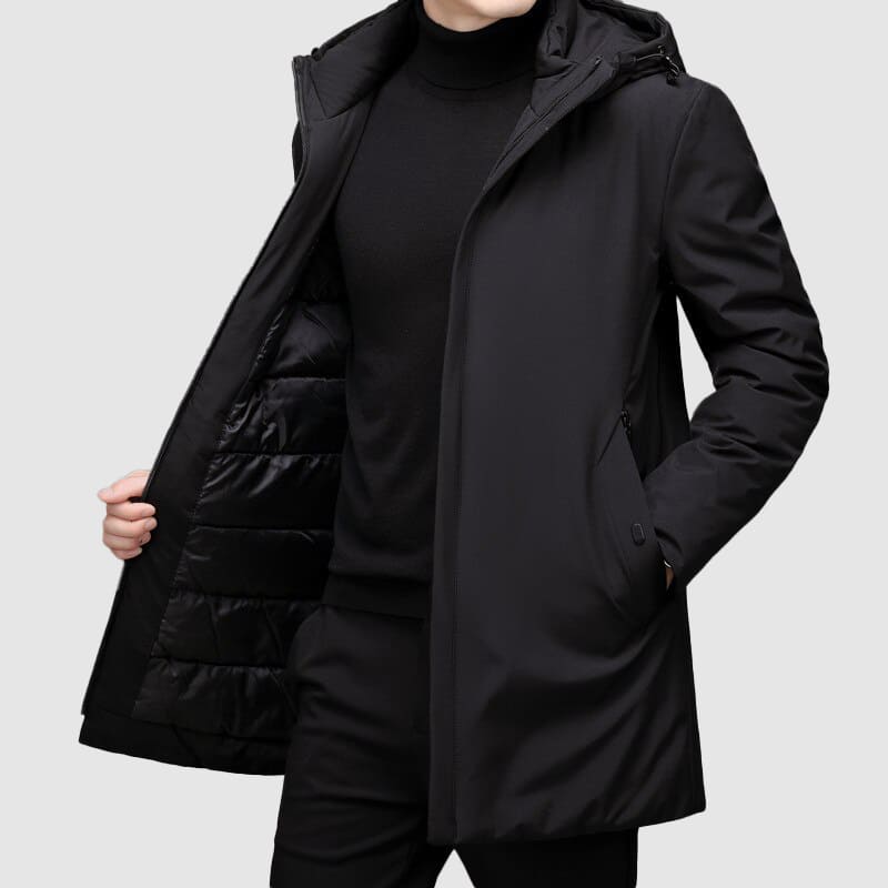 Warm Insulated Mens Parka Coat