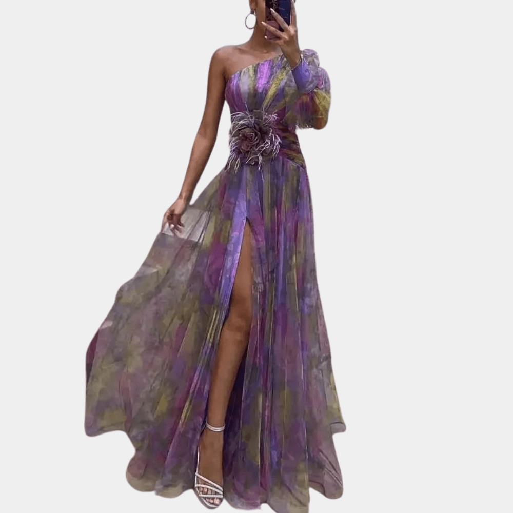 Chic Off-The-Shoulder Long Dress